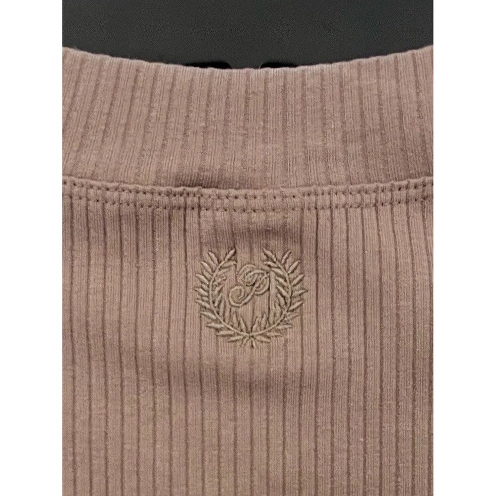 NEW Pink Victoria's Secret Size Large L Stretch Sexy Dress Brown Rib LS Lounge - Picture 5 of 11